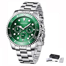 Load image into Gallery viewer, BENYAR 2020 Mens Casual Sport Watch Top Brand Luxury Army Military Mens Wrist Watch stainless steel Clock Relogio Masculino - Home Garden 01